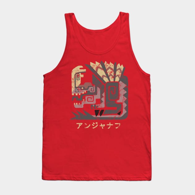 Monster Hunter World Anjanath Kanji Icon Tank Top by StebopDesigns